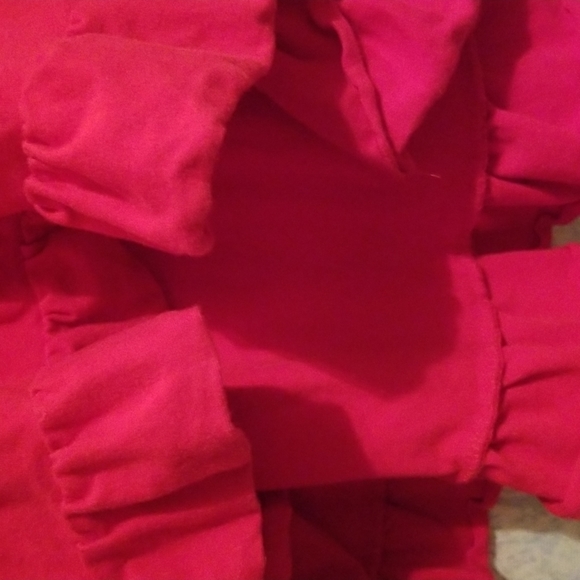 Red cotton knit top - Picture 3 of 4